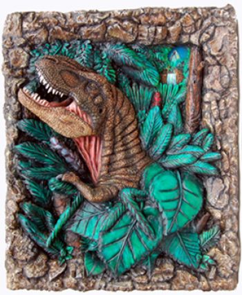 Tyrannosaurus rex 3D wall pannel