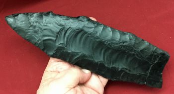 Large Clovis Point artifact replica 9.75 inches