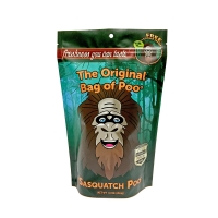Bag of Bigfoot Sasquatch Poo! Novelty Black Cherry Cotton Candy Gag Gift!
