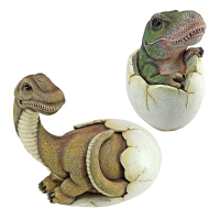 Tyrannosaurus rex Baby Hatchling in Egg Sculpture